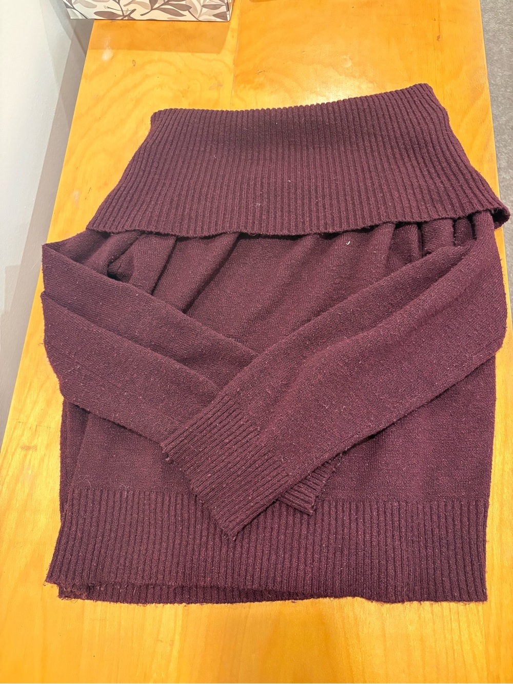 Ardene foldover off the shoulder sweater